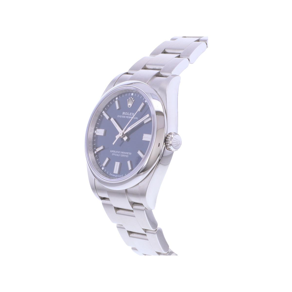 Montre d'occasion ROLEX Oyster Perpetual 36 mm homme mouvement automatique certifié (cosc) bracelet acier - vue D2