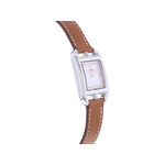 Montre d'occasion HERMES Cape Cod Diamants femme quartz bracelet cuir d'origine - vue 2