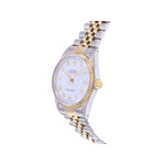 Montre d'occasion ROLEX DateJust 36 homme mouvement automatique certifié (cosc) bracelet or jaune 750/000 et acier - vue D2