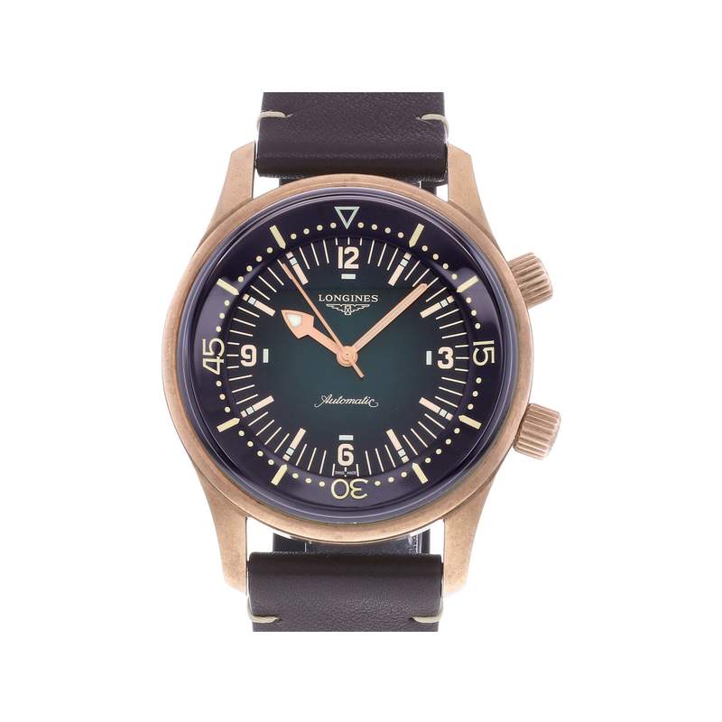 Montre d'occasion LONGINES Legend Diver homme automatique bracelet cuir d'origine - vue 1