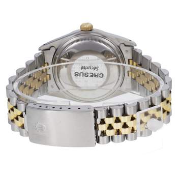 Montre d'occasion ROLEX DateJust 36 homme mouvement automatique certifié (cosc) bracelet or jaune 750/000 et acier