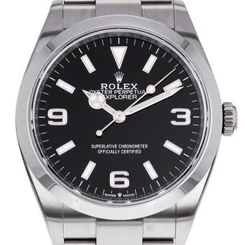 Montre d'occasion ROLEX Explorer homme mouvement automatique certifié (cosc) bracelet acier
