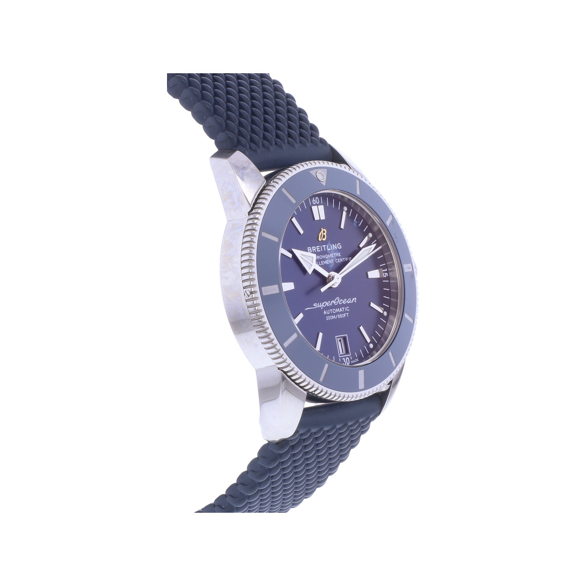 Montre d'occasion BREITLING SuperOcean Heritage homme mouvement automatique certifié (cosc) bracelet caoutchouc - vue 2