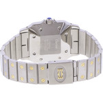 Montre d'occasion CARTIER Santos Automatique mixte automatique bracelet or jaune 750/000 et acier - vue 3