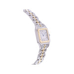 Montre d'occasion CARTIER Panthère femme quartz bracelet or jaune 750/000 et acier - vue 2