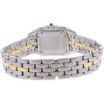 Montre d'occasion CARTIER Panthère femme quartz bracelet or jaune 750/000 et acier - vue 3