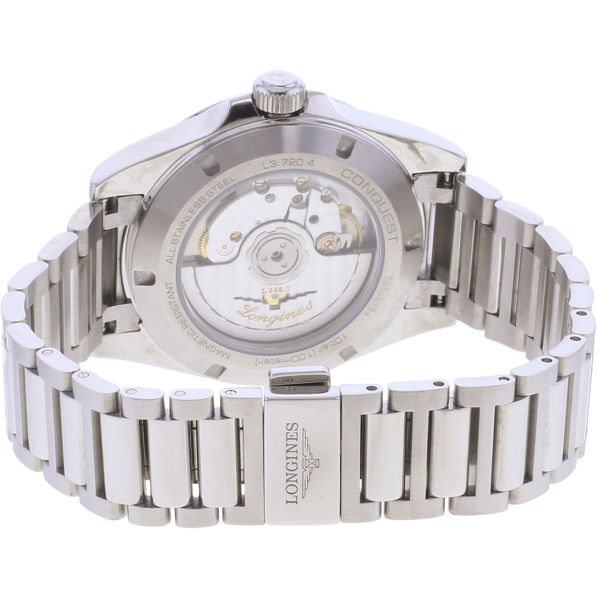 Montre d'occasion LONGINES Conquest homme automatique bracelet acier - vue 3
