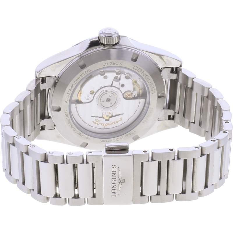 Montre d'occasion LONGINES Conquest homme automatique bracelet acier - vue 3