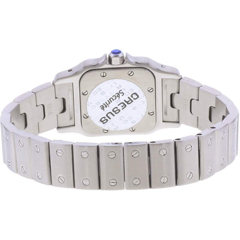 Montre d'occasion CARTIER Santos Galbée PM femme quartz bracelet acier - vue 3