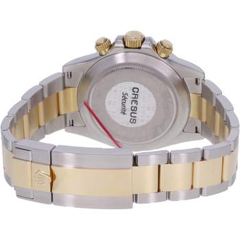 Montre d'occasion ROLEX Cosmograph Daytona Index diamants homme mouvement automatique certifié (cosc) bracelet or jaune 750/000 et acier