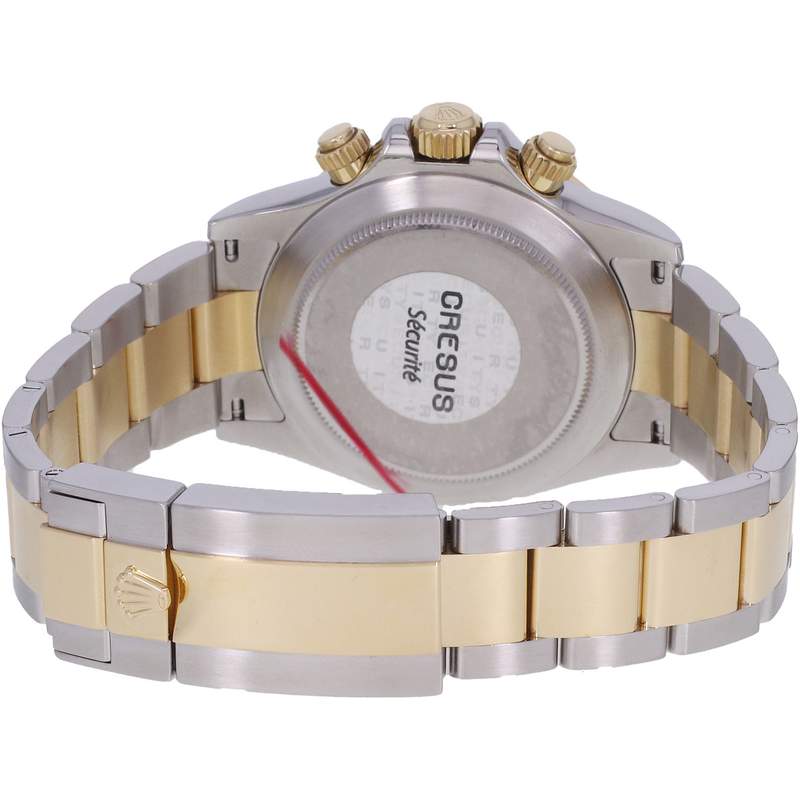 Montre d'occasion ROLEX Cosmograph Daytona Index diamants homme mouvement automatique certifié (cosc) bracelet or jaune 750/000 et acier - vue 3