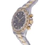 Montre d'occasion ROLEX Cosmograph Daytona Index diamants homme mouvement automatique certifié (cosc) bracelet or jaune 750/000 et acier - vue D2