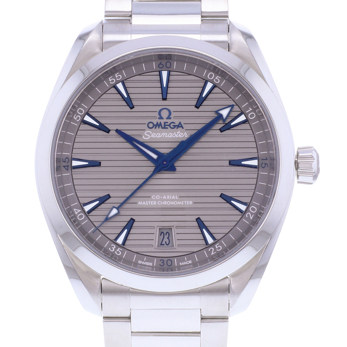 Montre d'occasion OMEGA Seamaster Aquaterra Co-Axial Chronometer homme mouvement automatique certifié (cosc) bracelet acier - vue D1