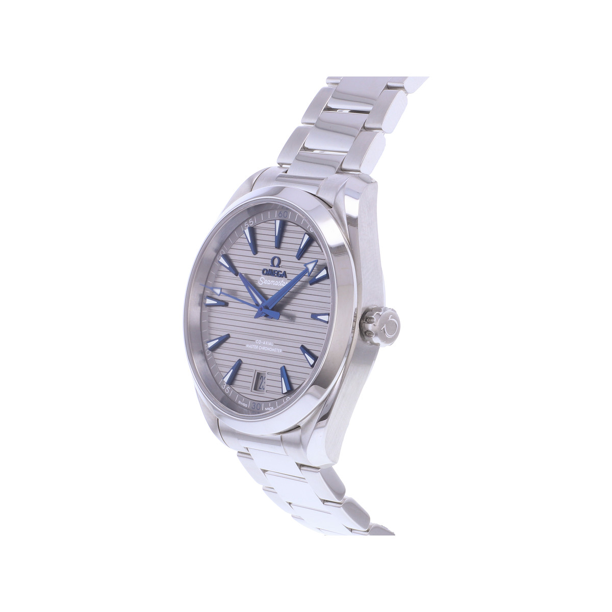 Montre d'occasion OMEGA Seamaster Aquaterra Co-Axial Chronometer homme mouvement automatique certifié (cosc) bracelet acier - vue D2