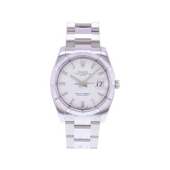 Montre d'occasion ROLEX Date mixte mouvement automatique certifié (cosc) bracelet acier
