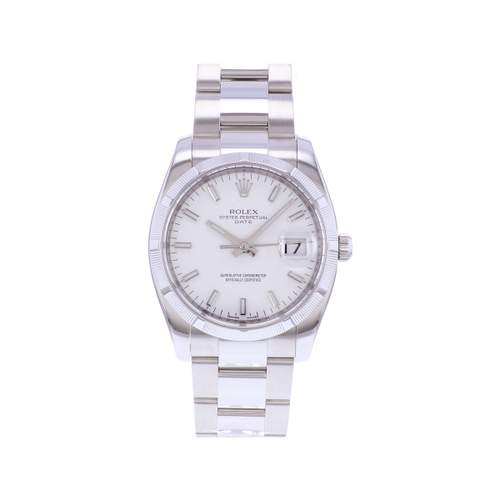 Montre d'occasion ROLEX Date mixte mouvement automatique certifié (cosc) bracelet acier