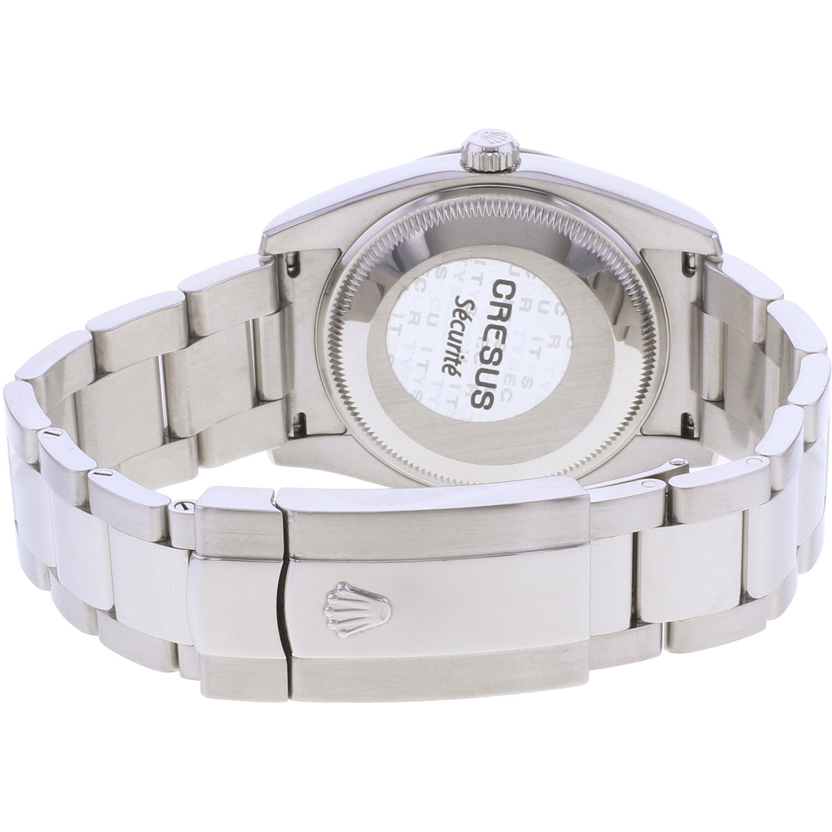 Montre d'occasion ROLEX Date mixte mouvement automatique certifié (cosc) bracelet acier - vue 3
