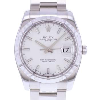 Montre d'occasion ROLEX Date mixte mouvement automatique certifié (cosc) bracelet acier