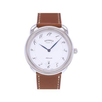 Montre d'occasion HERMES Arceau Automatic homme automatique bracelet cuir cresus