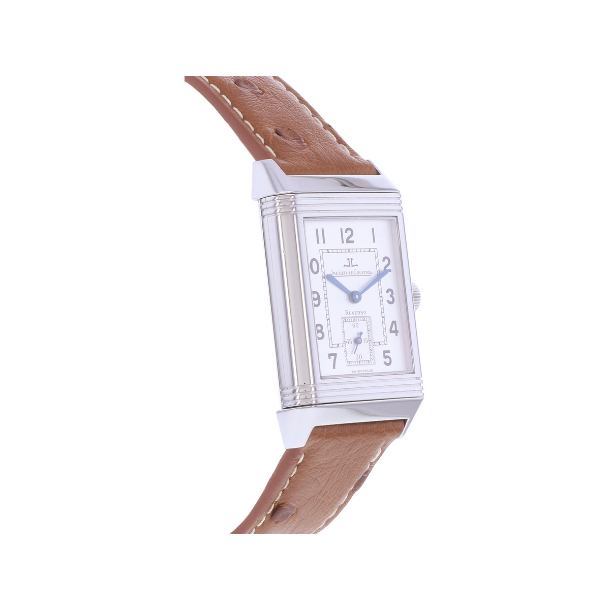 Montre d'occasion JAEGER LECOULTRE Reverso Grande Taille homme mécanique bracelet cuir cresus - vue 2