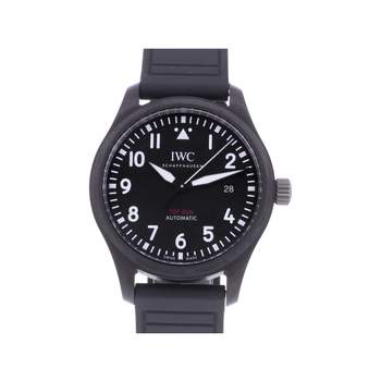 Montre d'occasion IWC Pilot Top Gun homme automatique bracelet caoutchouc