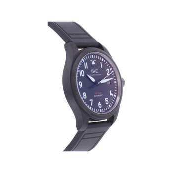 Montre d'occasion IWC Pilot Top Gun homme automatique bracelet caoutchouc