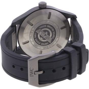 Montre d'occasion IWC Pilot Top Gun homme automatique bracelet caoutchouc