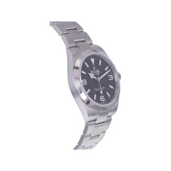 Montre d'occasion ROLEX Explorer homme mouvement automatique certifié (cosc) bracelet acier