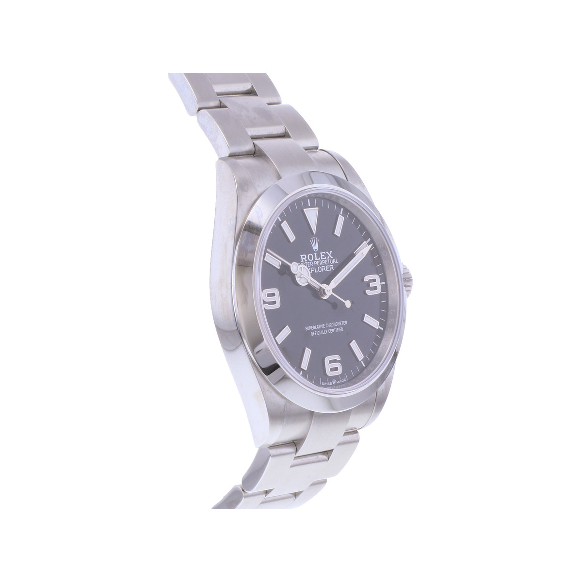 Montre d'occasion ROLEX Explorer homme mouvement automatique certifié (cosc) bracelet acier - vue 2