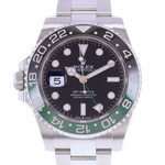 Montre d'occasion ROLEX GMT-Master II homme mouvement automatique certifié (cosc) bracelet acier - vue D1
