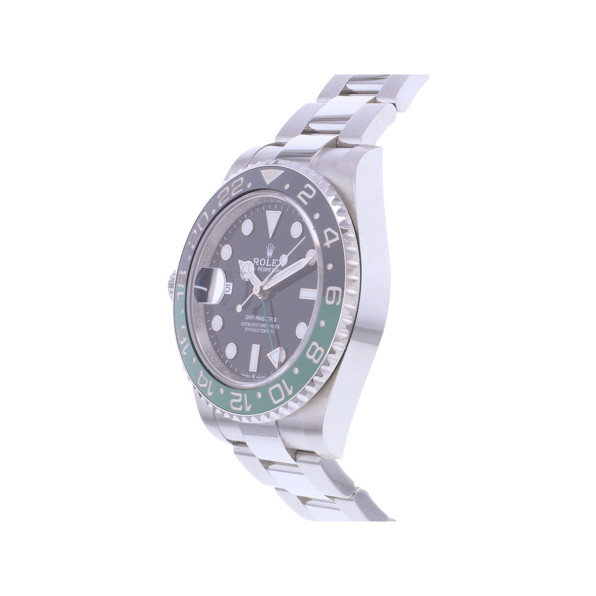 Montre d'occasion ROLEX GMT-Master II homme mouvement automatique certifié (cosc) bracelet acier - vue D2