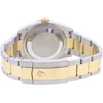 Montre d'occasion ROLEX DateJust 36 homme mouvement automatique certifié (cosc) bracelet or jaune 750/000 et acier - vue 3