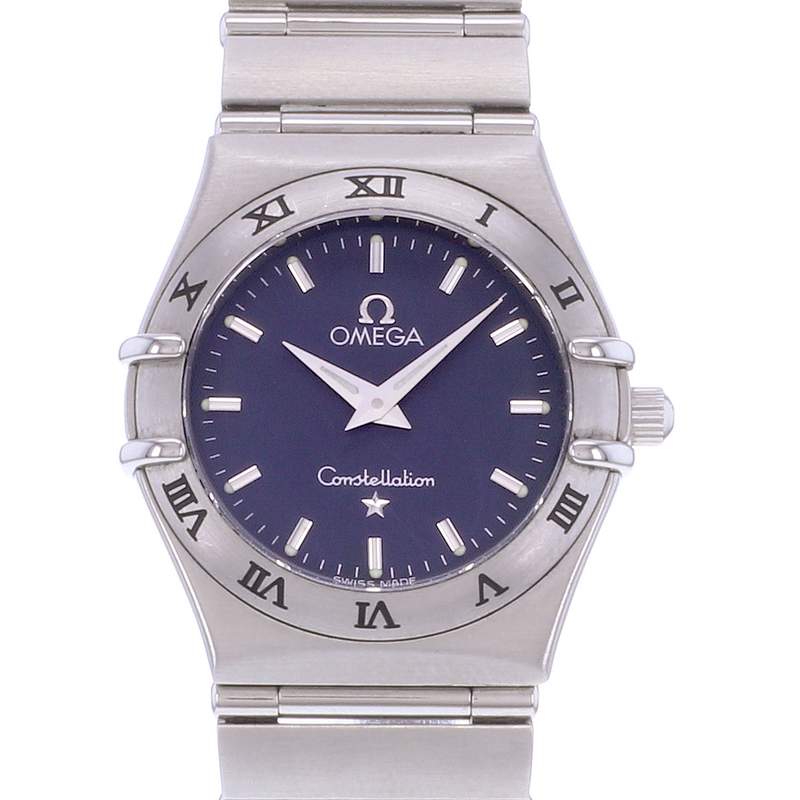 Montre d'occasion OMEGA Constellation femme quartz bracelet acier - vue D1