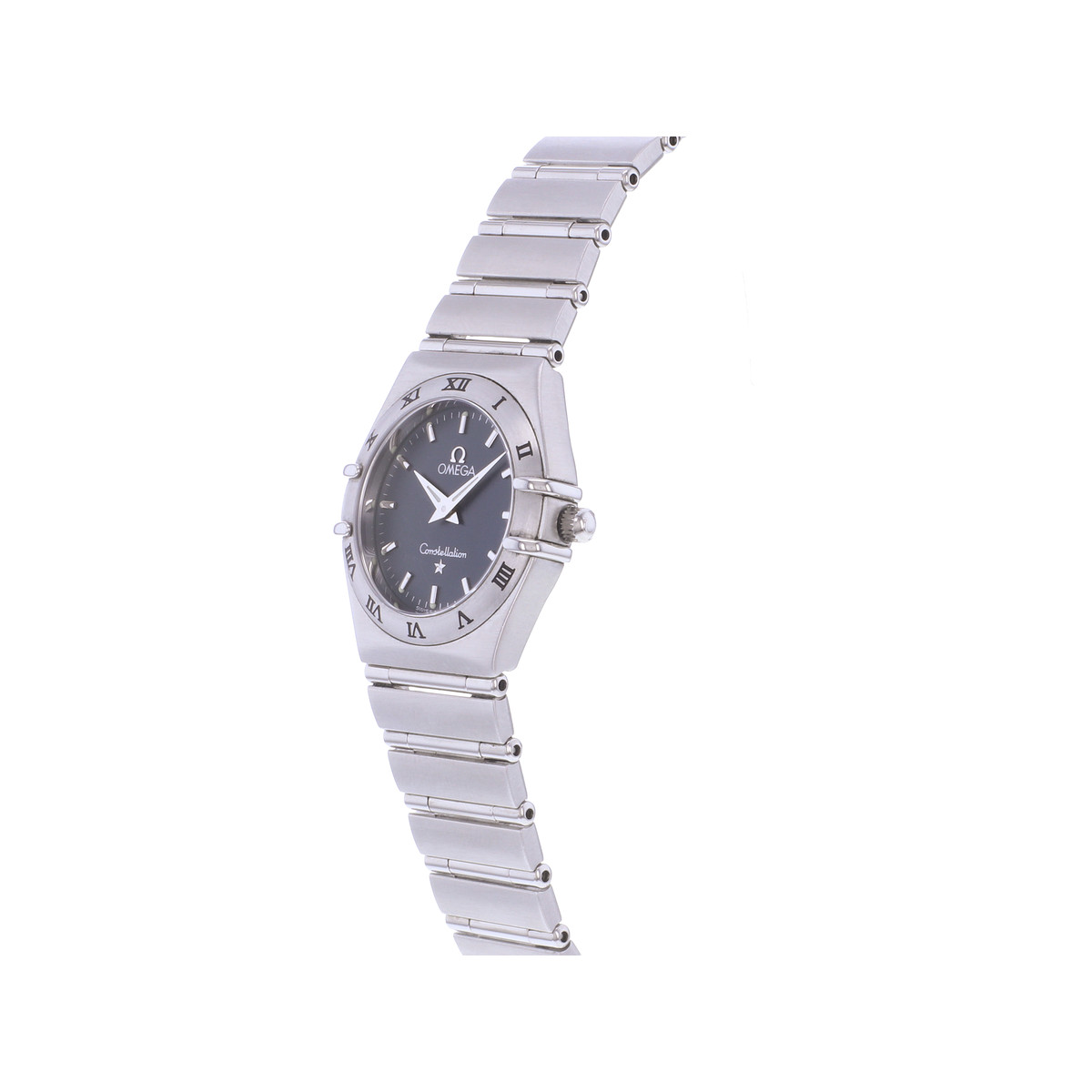 Montre d'occasion OMEGA Constellation femme quartz bracelet acier - vue D2