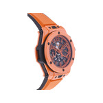 Montre d'occasion HUBLOT Big Bang Unico Orange Ceramic homme automatique bracelet caoutchouc - vue 2