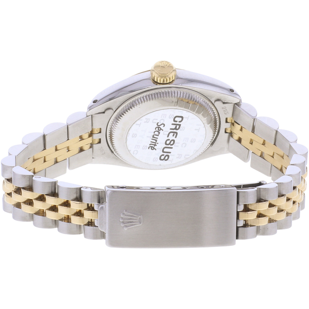 Montre d'occasion ROLEX DateJust Lady femme automatique bracelet or jaune 750/000 et acier - vue 3