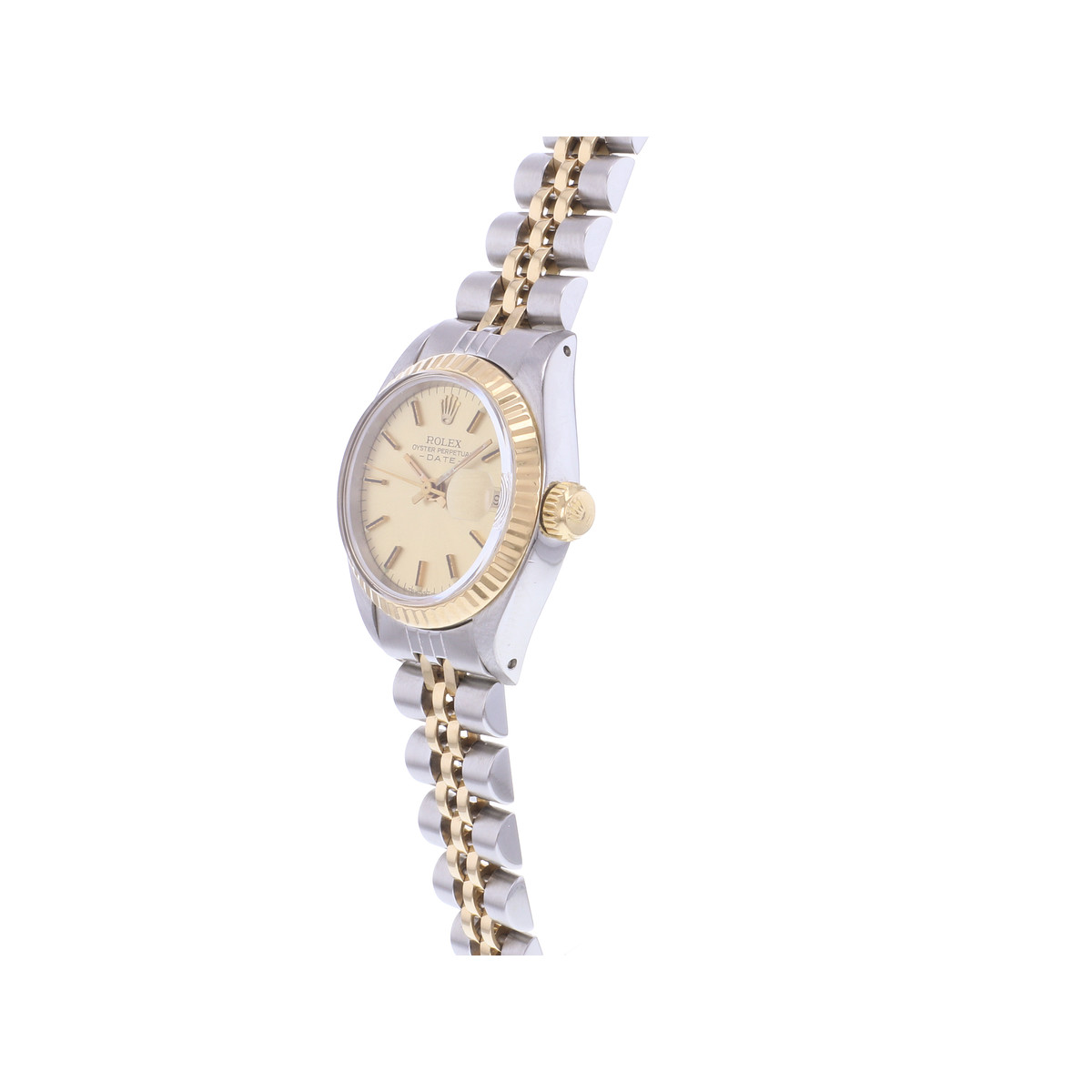 Montre d'occasion ROLEX DateJust Lady femme automatique bracelet or jaune 750/000 et acier - vue D2