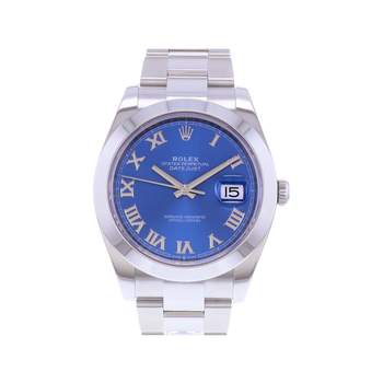 Montre d'occasion ROLEX DateJust 41 homme mouvement automatique certifié (cosc) bracelet acier