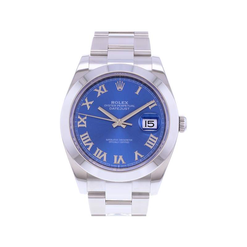 Montre d'occasion ROLEX DateJust 41 homme mouvement automatique certifié (cosc) bracelet acier - vue 1