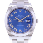 Montre d'occasion ROLEX DateJust 41 homme mouvement automatique certifié (cosc) bracelet acier - vue D1