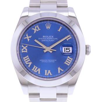 Montre d'occasion ROLEX DateJust 41 homme mouvement automatique certifié (cosc) bracelet acier