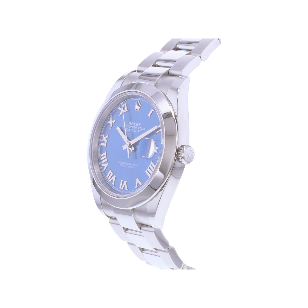 Montre d'occasion ROLEX DateJust 41 homme mouvement automatique certifié (cosc) bracelet acier - vue D2