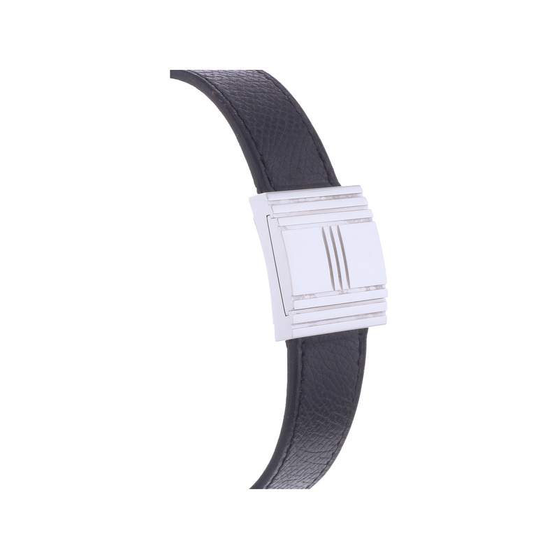 Montre d'occasion HERMES Glissade femme quartz bracelet cuir d'origine - vue 2