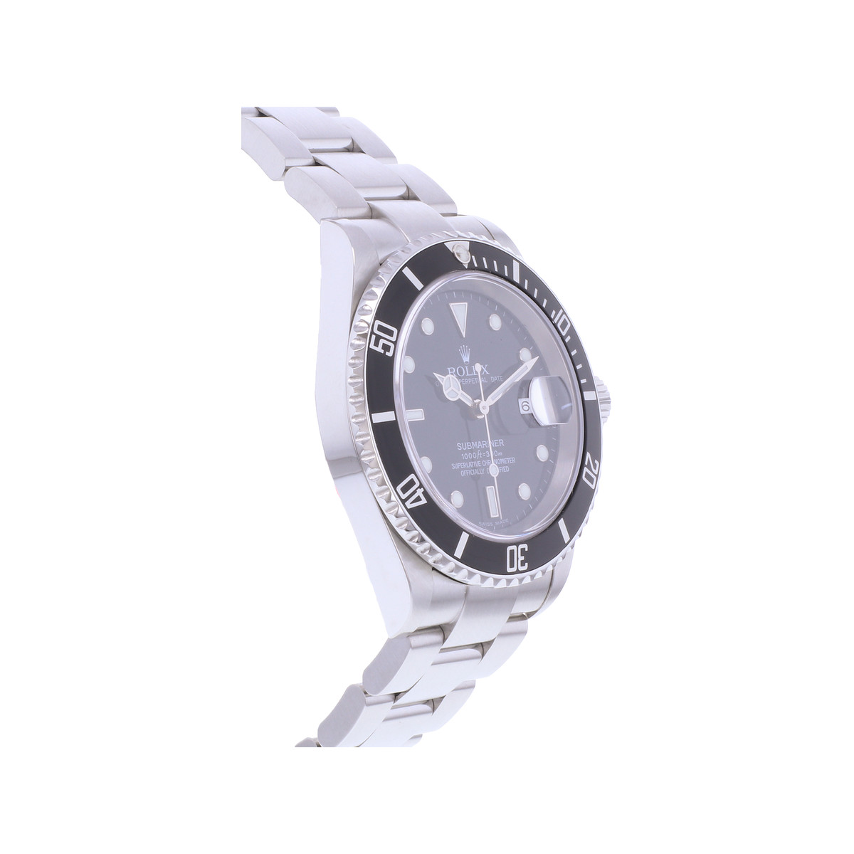 Montre d'occasion ROLEX Submariner Date homme mouvement automatique certifié (cosc) bracelet acier - vue 2