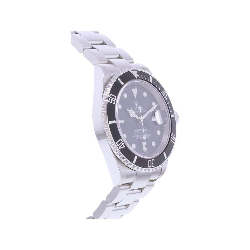 Montre d'occasion ROLEX Submariner Date homme mouvement automatique certifié (cosc) bracelet acier - vue 2
