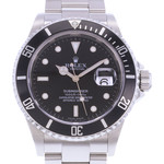 Montre d'occasion ROLEX Submariner Date homme mouvement automatique certifié (cosc) bracelet acier - vue D1