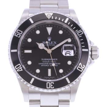 Montre d'occasion ROLEX Submariner Date homme mouvement automatique certifié (cosc) bracelet acier