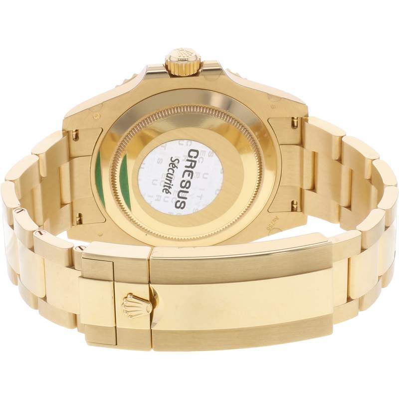 Montre d'occasion ROLEX Submariner Date homme mouvement automatique certifié (cosc) bracelet or jaune 750/000 - vue 3
