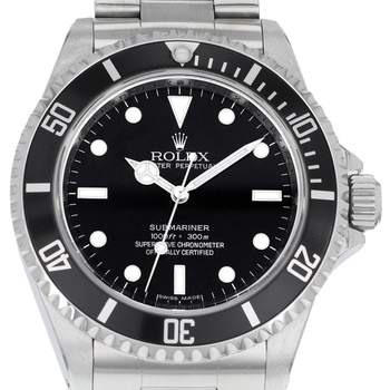 Montre d'occasion ROLEX Submariner 4 Lignes homme mouvement automatique certifié (cosc) bracelet acier