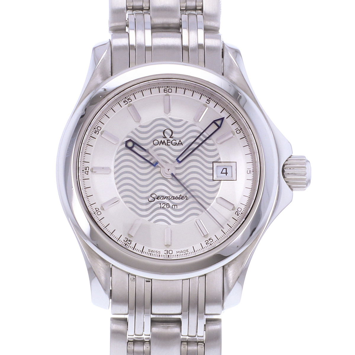 Montre d'occasion OMEGA Seamaster 120 29mm femme quartz bracelet acier - vue D1